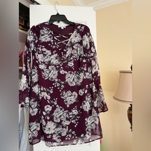 Long sleeve juniors dress